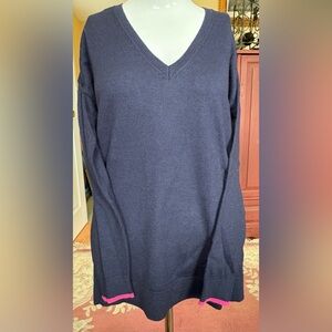 Joules Darwin Pullover V Neck Sweater - cashmere cotton viscose NWT